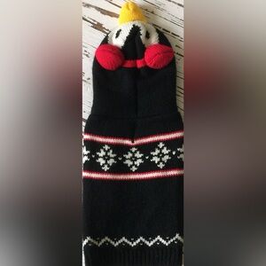 Penguin Knit Dog Sweater XS